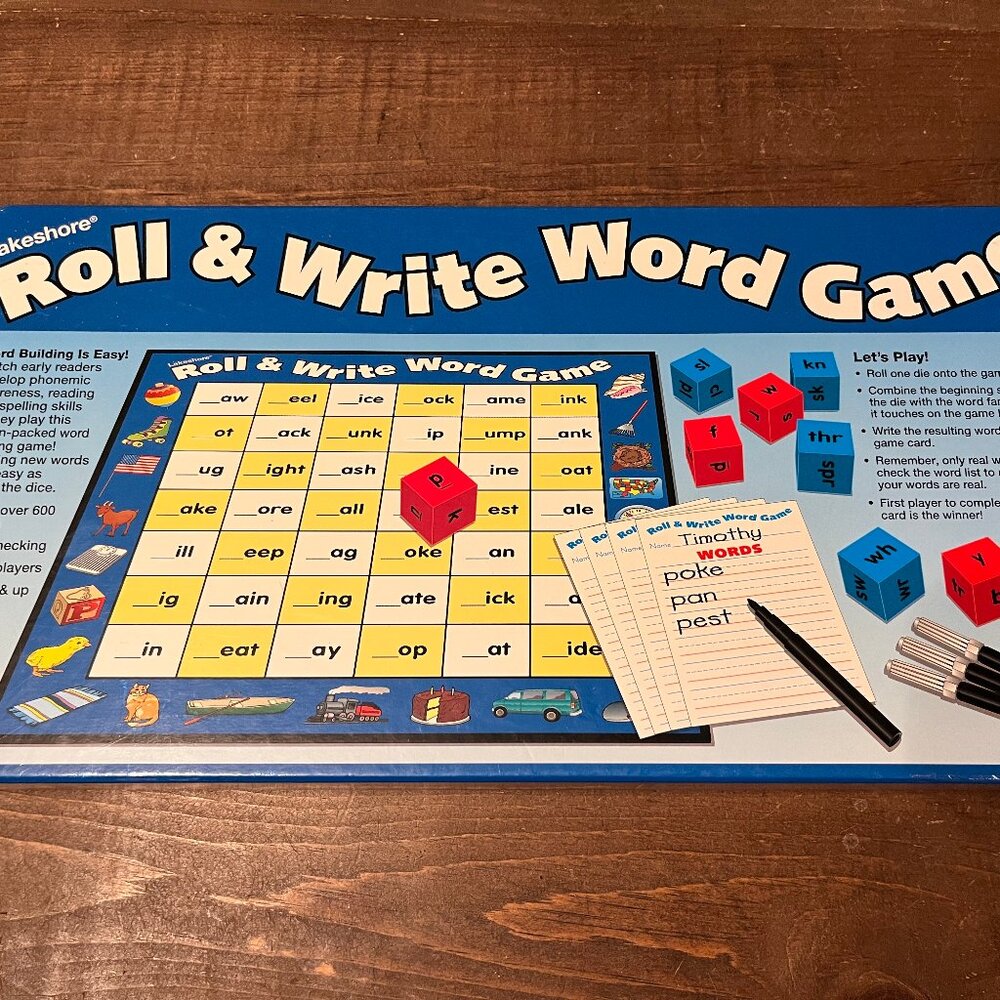 Roll and Write Word Game SOLD
